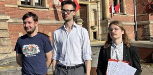 Na zdjęciu Paweł Zarzycki, Filip Górski, Michał Dziergas.