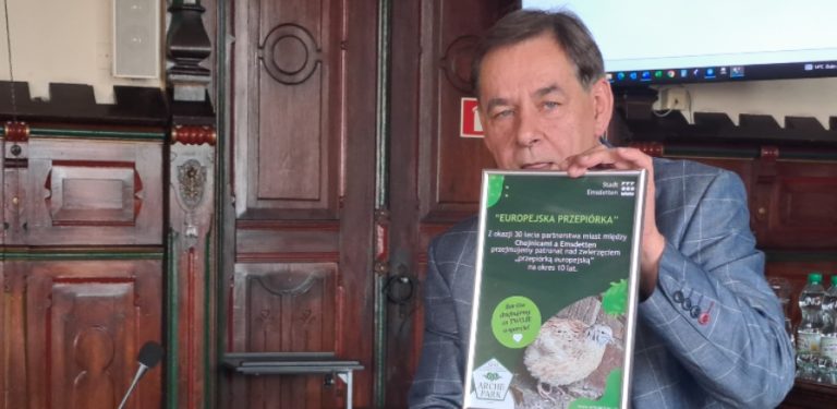 Na zdjęciu Arseniusz Finster, burmistrz Chojnic