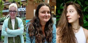 Zdjęcia trzech kobiet. Na zdjęciu od lewej: Martyna Skura, Justyna Wiśniewska i Agata Szlufik.