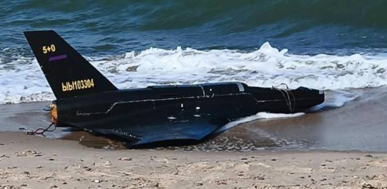 Dron na plaży w Rusinowie koło Jarosławca (