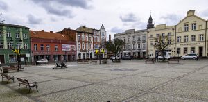 Na zdjęciu stary rynek w Kościerzynie.