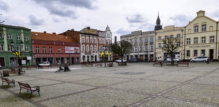 Na zdjęciu stary rynek w Kościerzynie.