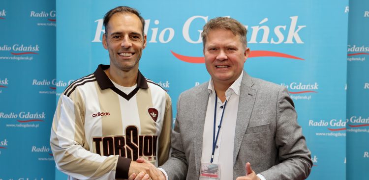 Flavio Paixao i Sławomir Siezieniewski w studiu Radia Gdańsk
