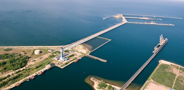 Port północny z lotu ptaka.