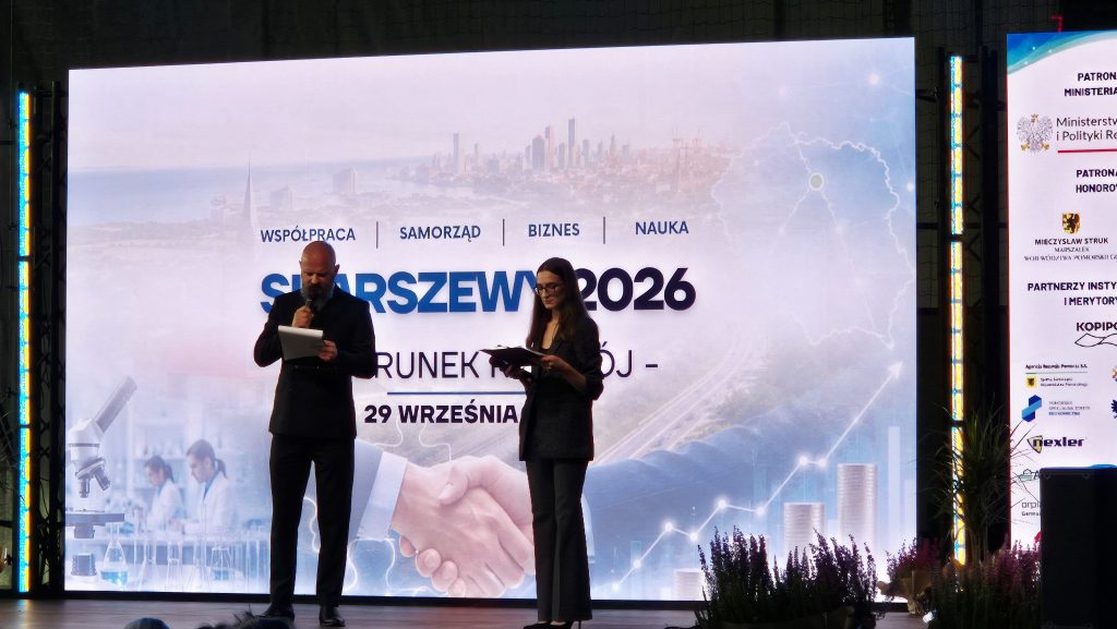 Burmistrz Skarszew Jacek Pauli na konferencji "Kierunek Rozwój"