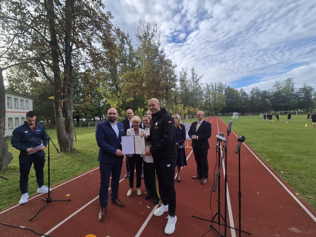 Minister sportu Jakub Rutnicki w Słupsku