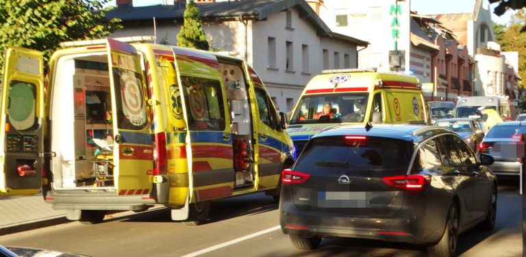 Do potrącenia doszło na ulicy Grunwaldzkiej w Ustce, niedaleko komisariatu policji