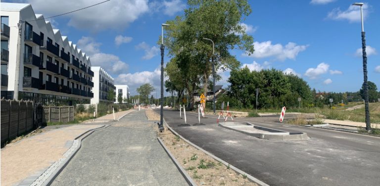 Przebudowywana ulica Wiczlińska w Gdyni