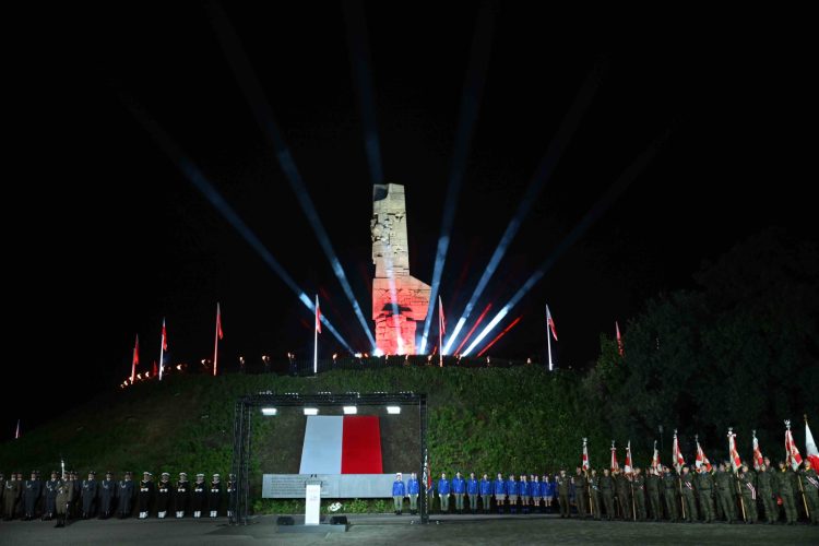 Gdańsk, 01.09.2026. Obchody 87. rocznicy wybuchu II wojny światowej przed Pomnikiem Obrońców Wybrzeża na Westerplatte w Gdańsku