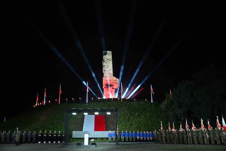 Gdańsk, 01.09.2026. Obchody 87. rocznicy wybuchu II wojny światowej przed Pomnikiem Obrońców Wybrzeża na Westerplatte w Gdańsku