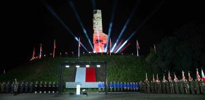 Gdańsk, 01.09.2026. Obchody 87. rocznicy wybuchu II wojny światowej przed Pomnikiem Obrońców Wybrzeża na Westerplatte w Gdańsku
