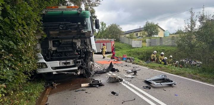 Śmiertelny wypadek w Borucinie - miejsce zdarzenia