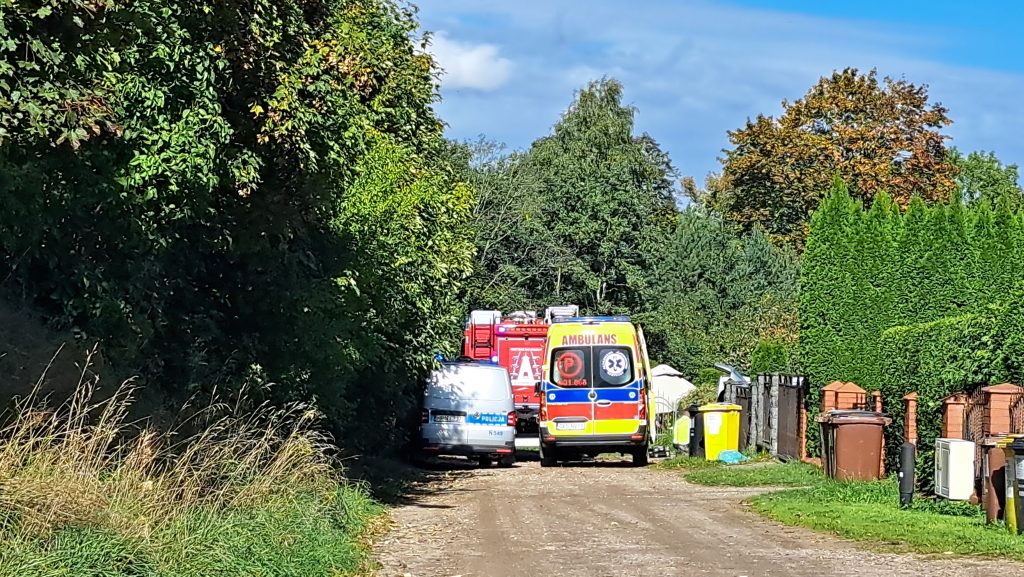 Na miejsce wysłano dwa zastępy straży pożarnej i zespół ratownictwa medycznego 
