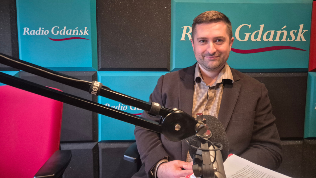 Na zdjęciu widać wicedyrektora Zarządu Infrastruktury Miejskiej w Słupsku Adama Franczaka