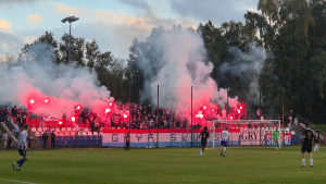 Zwycięstwem 4-2 nad Stoczniowcem Gdańsk Gryf Słupsk uczcił jubileusz 80-lecia klubu (Fot. Radio Gdańsk/Przemysław Woś)