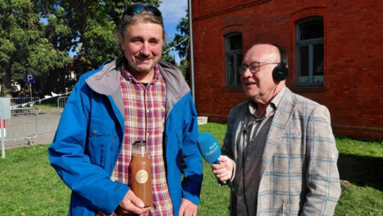 Dominik Sudoł (z lewej) i Włodzimierz Raszkiewicz (Fot. Radio Gdańsk/Włodzimierz Raszkiewicz)