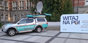 samochód Radio Gdańsk budynek makieta