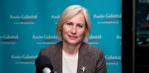 Anita Richert-Kaźmierska w studiu Radia Gdańsk