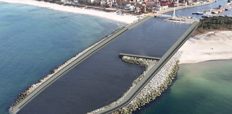 Wizualizacja: port w Ustce po przebudowie