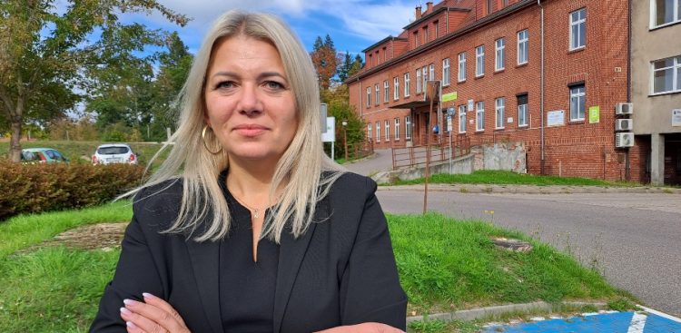 Na zdj eciu Dominka Bączek - syndyk szpitala w Miastku