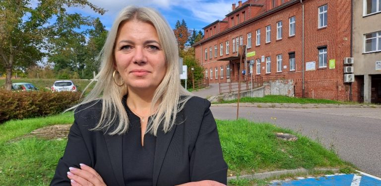 Na zdj eciu Dominka Bączek - syndyk szpitala w Miastku