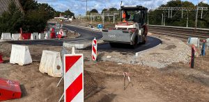 Zdjęcie budowanej ulicy w Sopocie