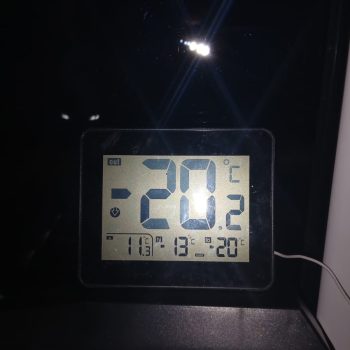 Temperatura w Kobylnicy (fot. słuchacze Radia Gdańsk)